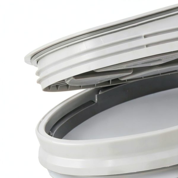 EconoHome White Plastic Buckets Food Grade Storage Pails-3
