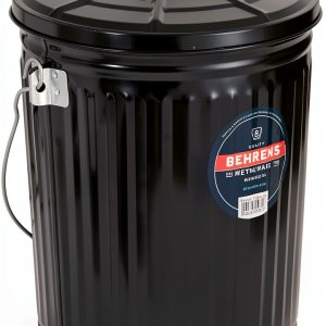 Behrens Galvanized Steel Wood Stove 6 Gallon Black-0
