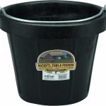 Little Giant Rubber Pail Durable Steel Handle 12 Quart-0