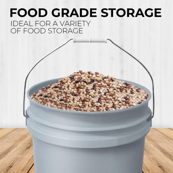 EconoHome 5 Gallon Plastic Bucket Food Grade Durable-2