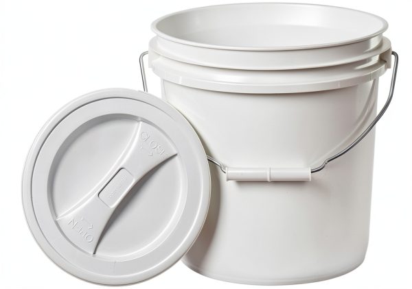 HDPE Storage Bucket House Naturals 2 Gallon White-1