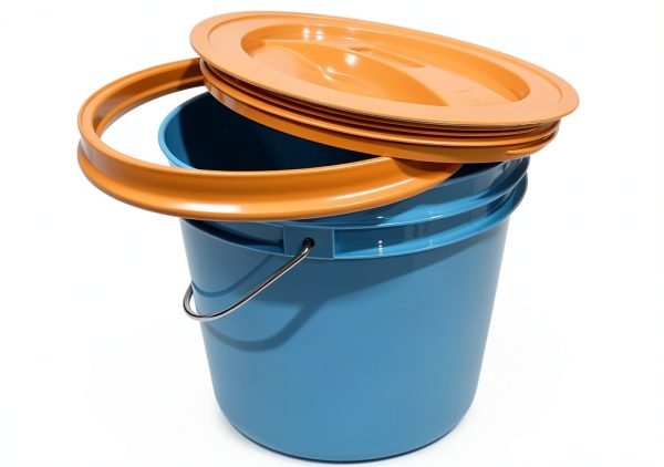 House Naturals Aqua Bucket Metal Handle Food Grade Container-1