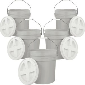 EconoHome 5 Gallon Plastic Bucket Food Grade Durable-0