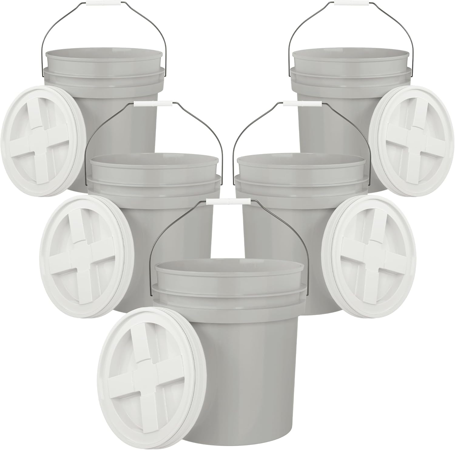 EconoHome 5-gallon bucket with metal handle and lid