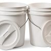 HDPE Storage Bucket House Naturals 2 Gallon White-0