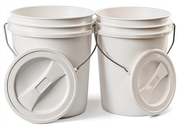 HDPE Storage Bucket House Naturals 2 Gallon White-0