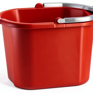 Sterilite Red Plastic Pail Industrial Storage Container-0