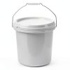 DOITOOL White Plastic 3 Gallon Bucket with Lid Handle-5