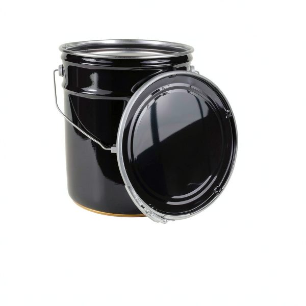 ATERET Metal 5 Gallon Bucket with Lid Heavy Duty Industrial-1