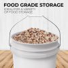 EconoHome White Plastic Pails Food Grade Storage Buckets-2