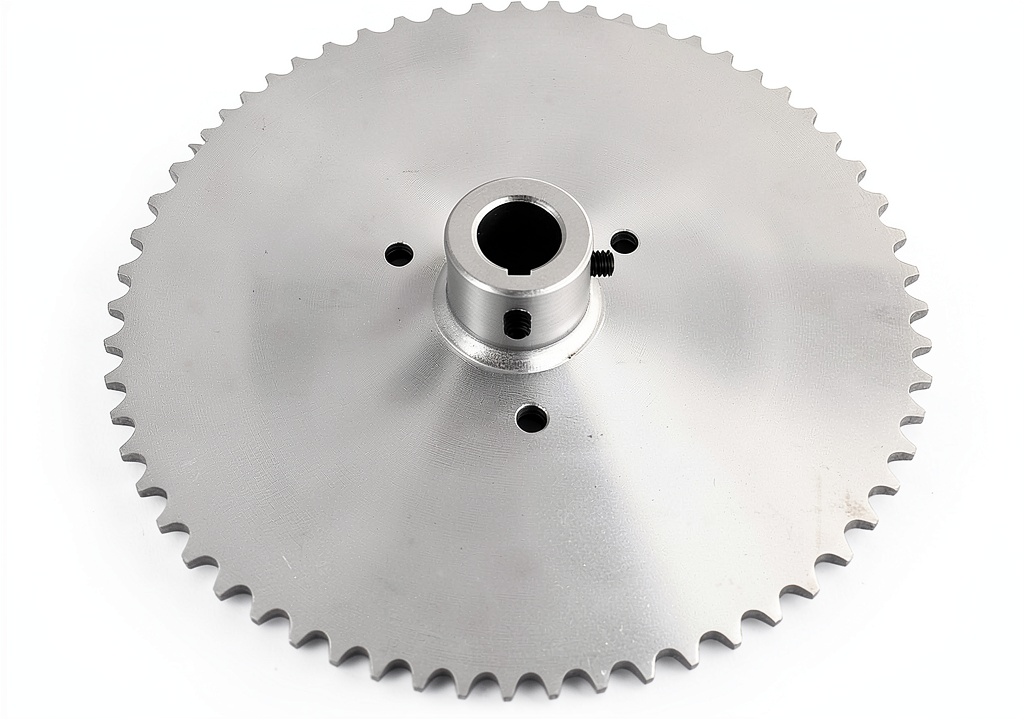 Podoy 60 tooth go kart sprocket installed on a racing kart