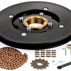 XIKOBY Motorcycle Chain Plate Guide Kit with Heavy Duty Steel Sprocket-0