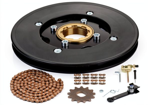 XIKOBY Motorcycle Chain Plate Guide Kit with Heavy Duty Steel Sprocket-0