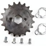 TRKIMAL Front Sprocket 420 19T 20mm Steel for 50-125cc Dirt Bike-0