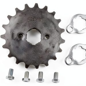 TRKIMAL Front Sprocket 420 19T 20mm Steel for 50-125cc Dirt Bike-0