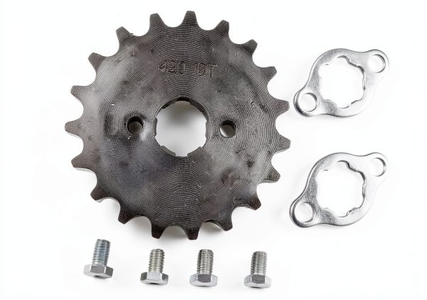 TRKIMAL Front Sprocket 420 19T 20mm Steel for 50-125cc Dirt Bike-0