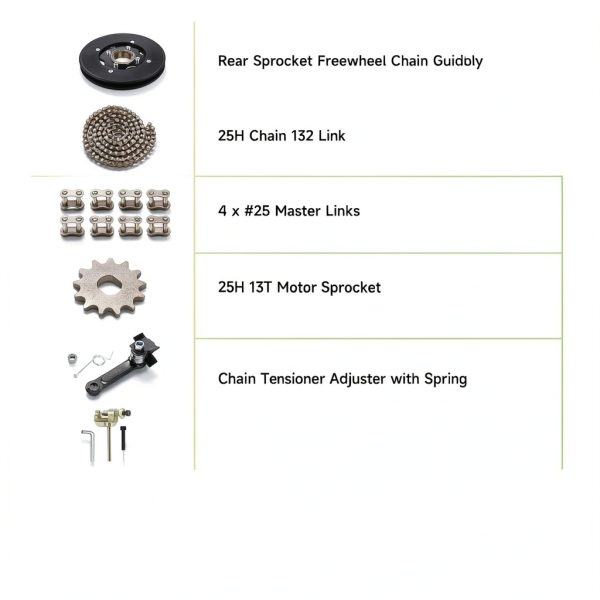 XIKOBY Motorcycle Chain Plate Guide Kit with Heavy Duty Steel Sprocket-8