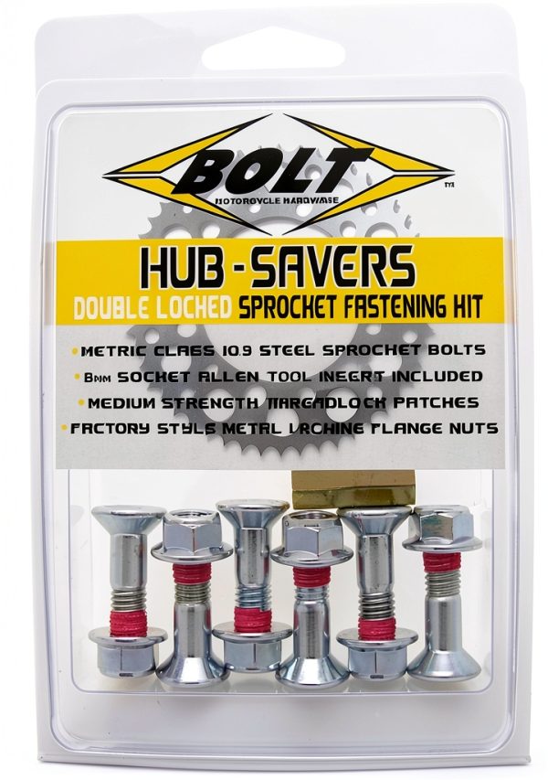 Motorcycle Sprocket Bolts BOLT Hex Kit 7pcs Class 10.9 Zinc Plated-0