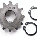 TRKIMAL Front Sprocket 420 12T 20mm Stainless Steel for 50-125cc ATVs-0