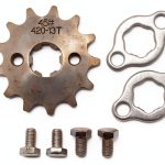 TRKIMAL Front Sprocket 420 13T 17mm Stainless Steel for Moped ATV-0