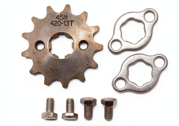 TRKIMAL Front Sprocket 420 13T 17mm Stainless Steel for Moped ATV-0