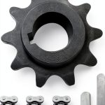 10 Tooth 5/8'' Bore #40/41 420 Chain Sprocket BDYAQ Metal Pack-0