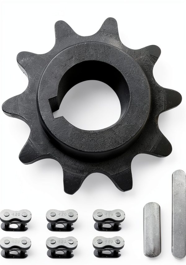 10 Tooth 5/8'' Bore #40/41 420 Chain Sprocket BDYAQ Metal Pack-0